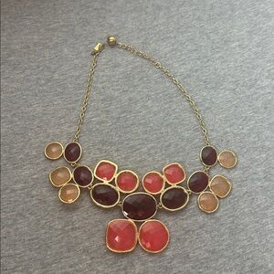 Kate Spade Statement Necklace In reds / pinks